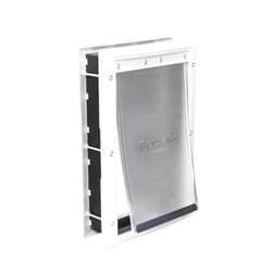 PetSafe Plastic Pet Door - Easy Install for Wood, PVC Metal & Paneled Doors - Rust-Free Plastic Frame - Flap Dimensions 8 1/4