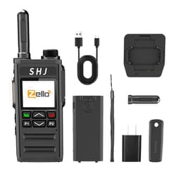 SHJ Zello 4G LTE&WiFi POC walkie Talkie - Bluetooth Connection, Long Battery Life, Fast Charging, Essential for Professional Outdoor and Team Communication, Compatible with Zello Android Applications