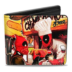 Buckle-Down Men's PU Bifold Wallet Kills Deadpool #2 Cover Dynamite Chimichanga, Multicolor, 4.0