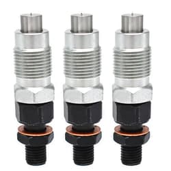 munirater 3-Pack Fuel Injectors Replacement for Kubota D722 D782 D902 Engine 16001-53000