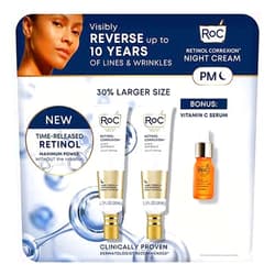 ROC Retinol Correxion Night Cream 2pk with Bonus Serum