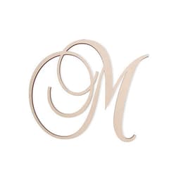 Jess and Jessica Wooden Letter M, 36
