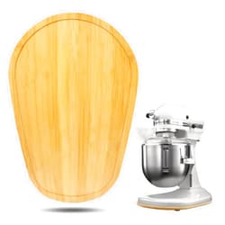 Sun3drucker Bamboo Mixer Slider Compatible with Kitchen aid Bowl Lift 5-8 Qt Stand Mixer - Kitchen Countertop Storage Mover Sliding Caddy for Kitchen Aid 5-8 Qt Mixer