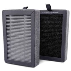 KEEPOW LV-H128 Replacement Filter Compatible with LEVOIT LV-H128/PUURVSAS (HM669A) / ROVACS (RV60) Air Purifier, LV-H128 H13 True HEPA Replacement Filter 2 Pack, by KEEPOW