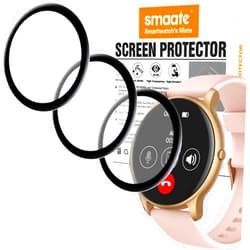 Smaate 3D Screen Protector Compatible with AGPTEK SR2 1.32” Round Screen Smart Watch, 3-PACK