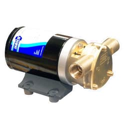 Jabsco 18670 Series Marine Water Puppy Bilge / Sump Flexible Impeller Commercial Duty Pump 470-GPH,15-Amp Non-CE, 1/2