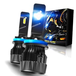 Cougar Motor H11 Light Bulbs, H11 Fog Lights H9 Light H8 Bulb 6500K - Small Size with Silent Cooling Fan, Powersports ATV/UTV Fog Bulb, Non-polarity, Plug & Play - Pack of 2