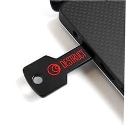 DESTRUCT USB Gadget - Military Grade Hard Drive Wiper - Permanently Erase All Data on PC and Laptops Before Selling