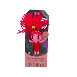 Watchover Voodoo 3-Inch The Diva Keychain - Handcrafted Gift to Bring Good Luck and Positivity Everywhere You Go