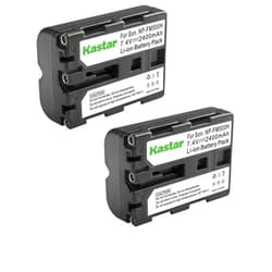 Kastar NP-FM500H Battery (2-Pack) for Sony DSLR-A100 A200 A300 A350 A450 A500 A550 A560 A580 A700 A850 A900 Alpha SLT A57 A58 A65 A65V A77 A77V A77 II A77M2 A99 A99V CLM-V55 Cameras
