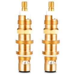 Dreyoo Ceramic Disc Cartridge Replacement for 910-030, Shower and Faucet Stem Compatible with Price/Pfister, Shower Valve Faucet Cartridge Brass Construction (2 Pack)