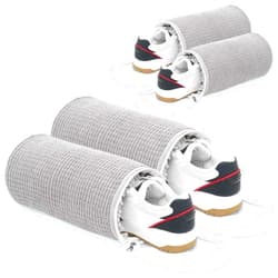 Waipfaru 4Pcs Waipfaru Shoe Washing Machine Bag, Reusable Laundry Shoe Bag for Washer and Dryer, 2024 New Shoe Cleaning Bag, Shoe Washing Bag Keep 360°Cleaning for Sneaker Gym Shoes (Grey)