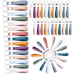Huquary 120 Pcs Inspirational Quote Key Chains Motivational Key Rings Appreciation Gifts for Employee Teacher Office Team