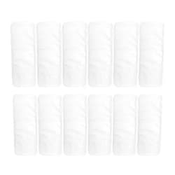 ALVABABY 12pcs Microfiber Inserts,Soft Cloth Diaper Liner,3-Layer Absorbent Inserts,Reusable for Baby Cloth Diapers 12T