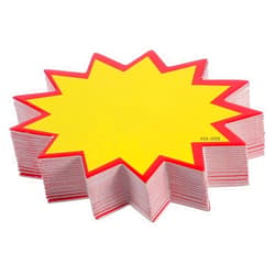 NUSITOU 300pcs Writable Price Labels 5x7cm Supermarket Blank Price Tags Retail Display Signs for Store Pricing
