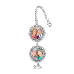 Zysta Personalized Graduation Cap Tassel Memorial Photo Charms Custom Graduation DIY Picture Chain Class of 2024 2025 Graduation Cap Photo Charm for Ceremony Graduation Cap Decorations