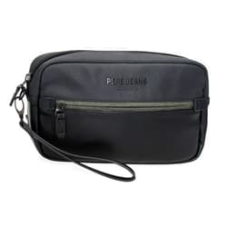 Pepe Jeans Greys Black Polyester Shoulder Bags & Toiletry Bags - Various Sizes