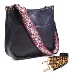 Viva Terry Vegan Leather Crossbody Fashion Shoulder Bag Purse with Adjustable Strap