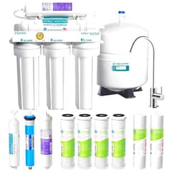 APEC Water Systems ROES-PH75 Essence Series Top Tier Alkaline Mineral pH+ 75 GPD 6-Stage Certified Ultra Safe Reverse Osmosis Drinking Water Filter System with Extra High Capacity Filter Set Stage 1-3