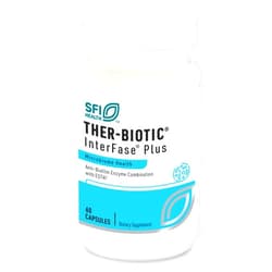 Klaire Labs Interfase Plus - Enzyme Combination to Disrupt biofilm Matrix + EDTA - Gastrointestinal System, Gut Flora, Biofilm & Detox Support (60 Capsules)