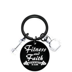 Zguhsadl Fitness Keychain Gym Lover Barbell Keychains Dumbbell keychain Weightlifting Keyring Gym Gifts for women and men Workout Gifts Bag Charm Backpack Charm mini backpack keychains barbell keychain
