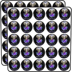 1080 Graphics Forget Me Not Alzheimer's Awareness Elephant Flower 1