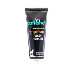 mCaffeine Naked and Raw Coffee Face Scrub - Face Cleanser Improves Texture - Face Exfoliator Refines Even Rough Skin - Normal to Oily Skin - 3.5 oz