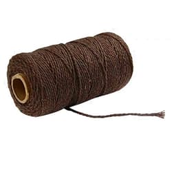 HLLbuy Dark Coffee 2mm 328ft Natural Macrame Cotton Cord for Hand Made Plant Hanger,DIY Knitting Craft Project