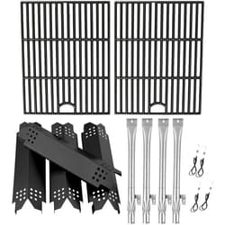 BBQration Replacement Parts for Nexgrill 4-Burner 720-0830 720-0830H 720-0830A 720-0830HR 720-0830T, Cooking Grate, Heat Shield and Burner Kit for Nexgrill Replacement Parts 4-Burner