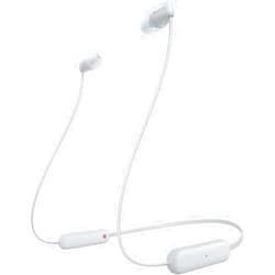 Sony WI-C100 Wireless in-Ear Bluetooth Headphones with Built-in Microphone, White