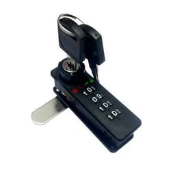NUOHANGDA 1 Pack Mechanical Code Lock Digital Combination Cabinet Lock Password Entry Lock Cam Lock Code Lock for cabinets,Tool Box, Drawers,School lockers with Keys (1)