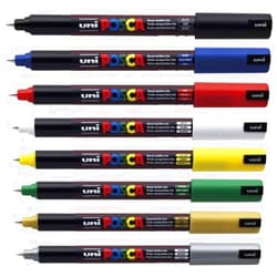 Posca Uni-Ball Uniball POSCA PC-1MR Ultra Fine Marker Pens THE SET OF 8 BEST SELLERS