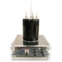 Yoqanr Musical Tesla Coil, Bluetooth Music Tesla Coil, Solid State Tesla Coil Artificial Lightning Arc Plasma, Touchable Spark Gap Arc Generator Tesla Coil Speaker,Wireless Transmission Demonstration