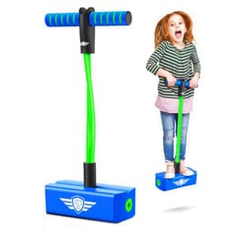 CUUGO LET'S GO! CG Jumping Promotes Growing Taller- Pogo Stick Foam Pogo Jumper for Kids, Toys for 3-12 Year Old Boys Girls Outdoor Toys Indoor Toys Fun Gifts Christmas Stocking Stuffers Gifts