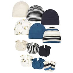 Onesies Brand Unisex Baby 12-piece Cap and Mitten Set