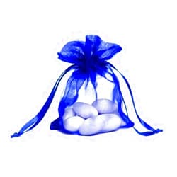 KINGWEDDING 100pcs Royal Blue Organza Drawstring Pouches Jewelry Party Wedding Favor Gift Bags 5.5
