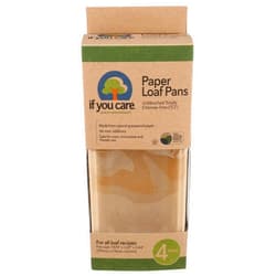 IF YOU CARE FSC Certified Paper Loaf Baking Pans, 4-count