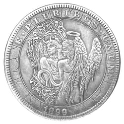 Thompson Emporium Angels n Demons V3 Novelty Good Luck Heads Tails Challenge Coin