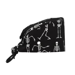 KIKICHUA Working Cap Scrub Cap with Sweatband Adjustable Unisex Women Tie Back Hat Nurse Surgical Caps