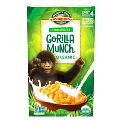 EnviroKidz Organic Gorilla Munch Cereal, 10 oz (Pack of 6), Corn Puffs, Gluten Free, by Nature's Path