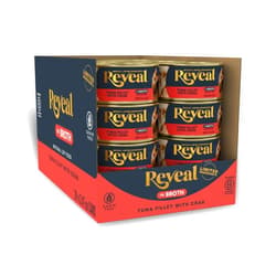 Reveal Natural Wet Cat Food, 24 Count, Grain Free, Limited Ingredient Canned Food for Cats, Tuna with Crab in Broth, 2.47 oz Cans