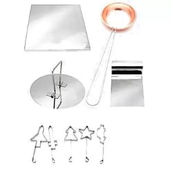 Entuil Korean Candy Making Tool Squid Game Candy Challenge DIY Cooking Kit (9 piece set)