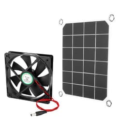 Sonew 6V 10W Solar Powered Exhaust Fan, Waterproof Solar Panel Power Mini Ventilator for Home Attic, Greenhouse, Pet Dog Chicken House Cooling