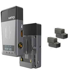 Kellards Vaxis Atom 500 SDI Wireless Video Transmitter and Receiver Kit (SDI/HDMI) Bundle with Genaray 2 x NP-F770 4400mAh Batteries & 2 x Compact Chargers Kit