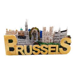 MUYU Magnet 3D Brussels Belgium Fridge Magnet Tourist Souvenir Gift Collection Home & kitchen Decoration Magnetic Sticker Brussels Belgium Refrigerator Magnet