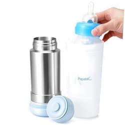 Papablic Portable Travel Baby Bottle Warmer On The Go, Fits Most Car Cup Holders, 12 oz