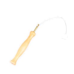TOPPERFUN 2 Pcs Wooden Handle Embroidery Pen Weaving Kit Punch Needle Felting Threader Cross Stitch Kit Knitting Tools Yarn Kit Knitting Kits Hole Punch Tool Peircing Kit Embroidery Kits