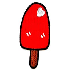 NiPitShop Ice cream Patch Nipitshop Patches Cherry Fruit Ice Cream Red Ice Cream Cartoon Kids Patch Embroidered Iron On Patch for Clothes Backpacks T-Shirt Jeans Skirt Vests Scarf Hat Bag