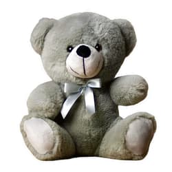 Plush Gear Smoky Mountain Gray Best Friends Teddy Bear Stuffed Animal - 9-Inch Soft & Hypoallergenic Plush Toy for Kids, Christmas, Baby Showers, Girlfriend, Boyfriend, Graduation