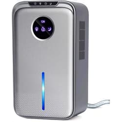 SOYEWV Dehumidifier, 88 OZ Small Dehumidifier for Bedroom with Drain Hose 8-12-24H Timer Quiet Portable Dehumidifier with Auto Shut Off for Home Bathroom RV Room Basement Closet Office (silver grey)